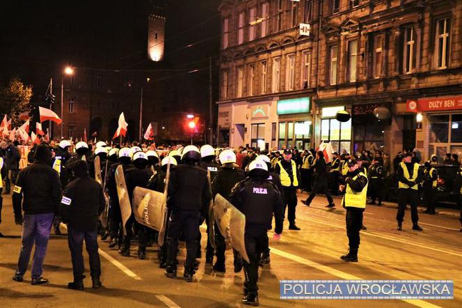 Marsz Niepodległości we Wrocławiu. 11 osób usłyszało zarzuty