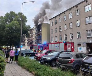 Pożar na Waryńskiego w Łodzi
