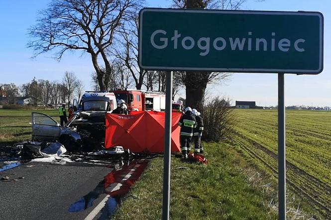 Głogowiniec: Tragiczny wypadek. Auto uderzyło w drzewo [WIDEO]