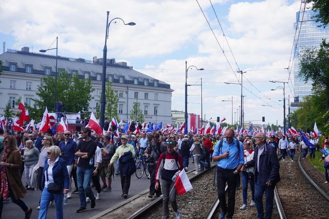 "Wielki Marsz Patriotów" Rafała Trzaskowskiego w Warszawie 25.05.2025