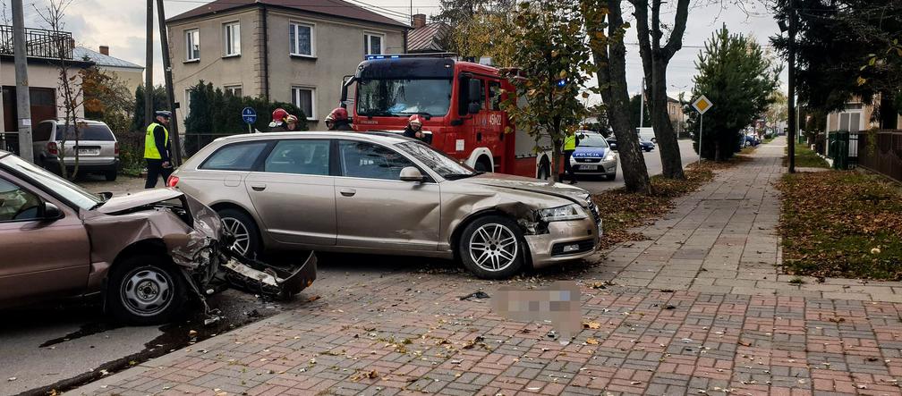 Wypadek w Mońkach. Jedna osoba w szpitalu