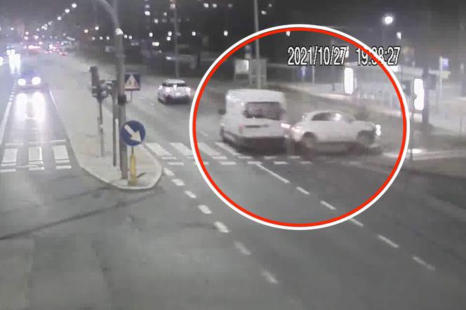 Okropny wypadek w Olsztynie! 64-latek skoszony przy przejściu dla pieszych [Wideo]