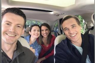 M jak miłość po wakacjach 2023. Aneta (Ilona Janyst), Olek (Maurycy Popiel), Kasia (Paulina Lasota), Jakub Karski (Krzysztof Kwiatkowski)