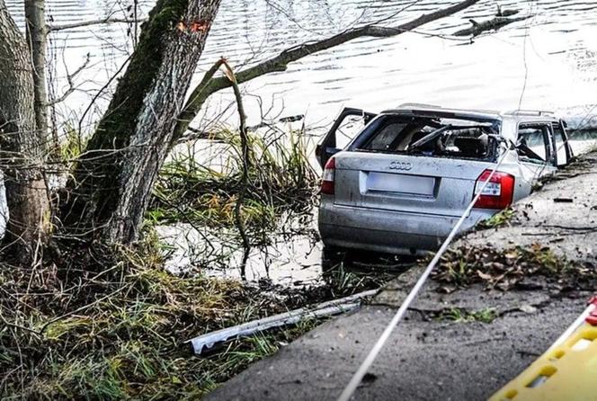 Wypadek koło Skąpego