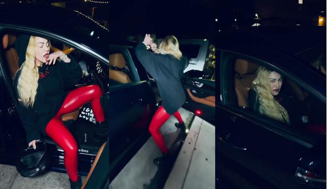 Madonna tańczy w sportowym samochodzie. Zobacz jak wygląda!