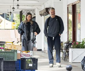 Grzegorz Damięcki i Magdalena Schejbal na spacerze