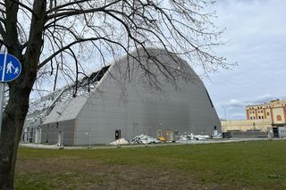 Rozbiórka hali Opery na Zamku