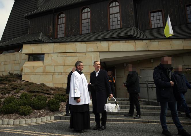 Andrzej Duda z ojcem przynieśli święconki