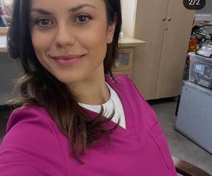 M jak miłość nowy sezon po wakacjach. Kasia (Paulina Lasota) na planie