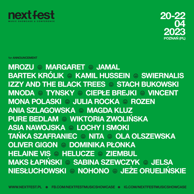 NEXT FEST Music Showcase & Conference – nowy festiwal na mapie Poznania! [line-up,bilety,  szczegóły wydarzenia]