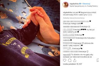 Olga Kalicka urodziła synka