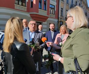 Konferencja Henryka Łabędzia, kandydata Prawa i Sprawiedliwości na prezydenta Tarnowa