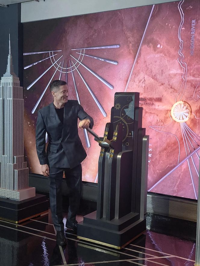 Lewandowski rozświetlił Empire State Building