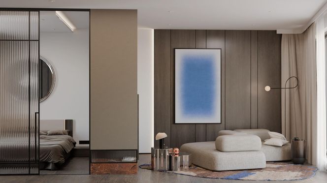 Mieszkanie w stylu modern contemporary