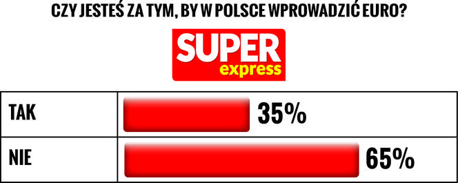 Sondaż: Czy jesteś za tym, by w Polsce wprowadzić euro?