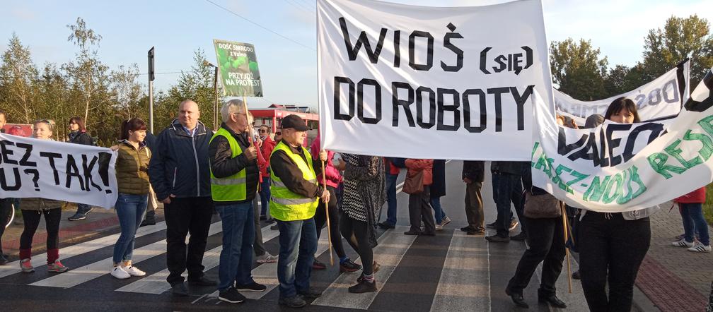 Wielki protest w Skawinie