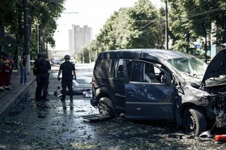 Miasto Sumy na Ukrainie.