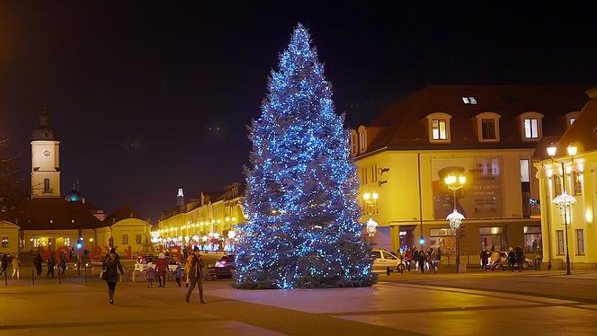 Białystok. Dekoracje świąteczne 2019/2020