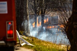 Piekielny ogień buchał z ziemi pod Ostródą. Wiemy, co się stało!
