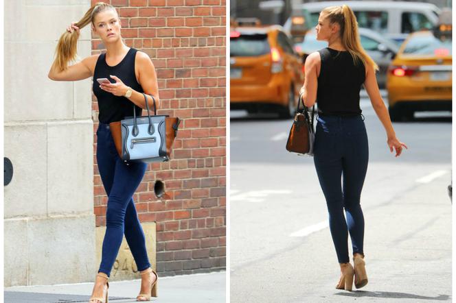 Nina Agdal w obcisłych jeansach