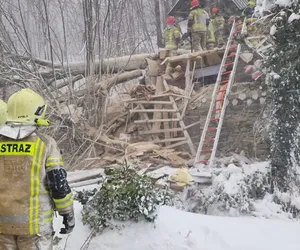 Tragedia w Ciścu. Zginęła kobieta przygnieciona przez drzewo