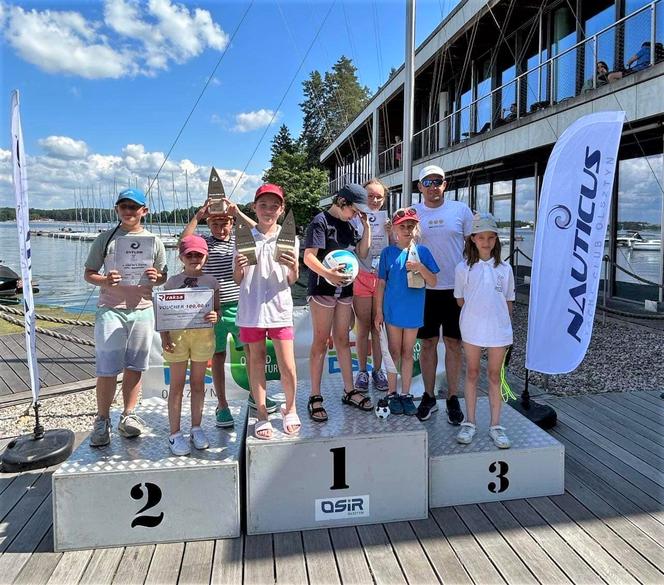 Mali żeglarze z Iławy wrócili z medalami z Olsztyna