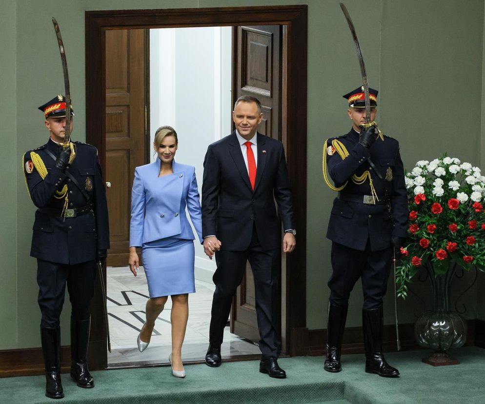 Karol Nawrocki i Marta Nawrocka w Sejmie