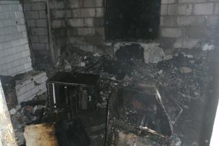 Pożar budynku jednorodzinnego w Grabowie
