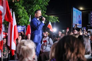 Wiec Rafała Trzaskowskiego po debacie