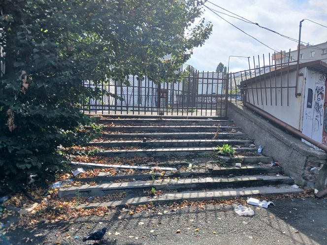 Dawne targowisko przy ul. Kopińskiej w Warszawie