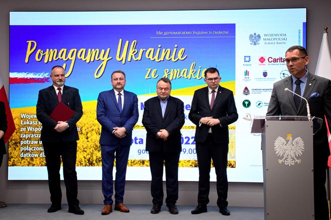 Konferencja zapowiadająca wydarzenie Pomagamy Ukrainie ze smakiem