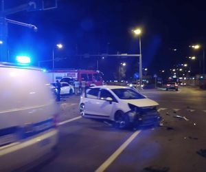 Wypadek na skrzyżowaniu ulic Wernera i Malczewskiego