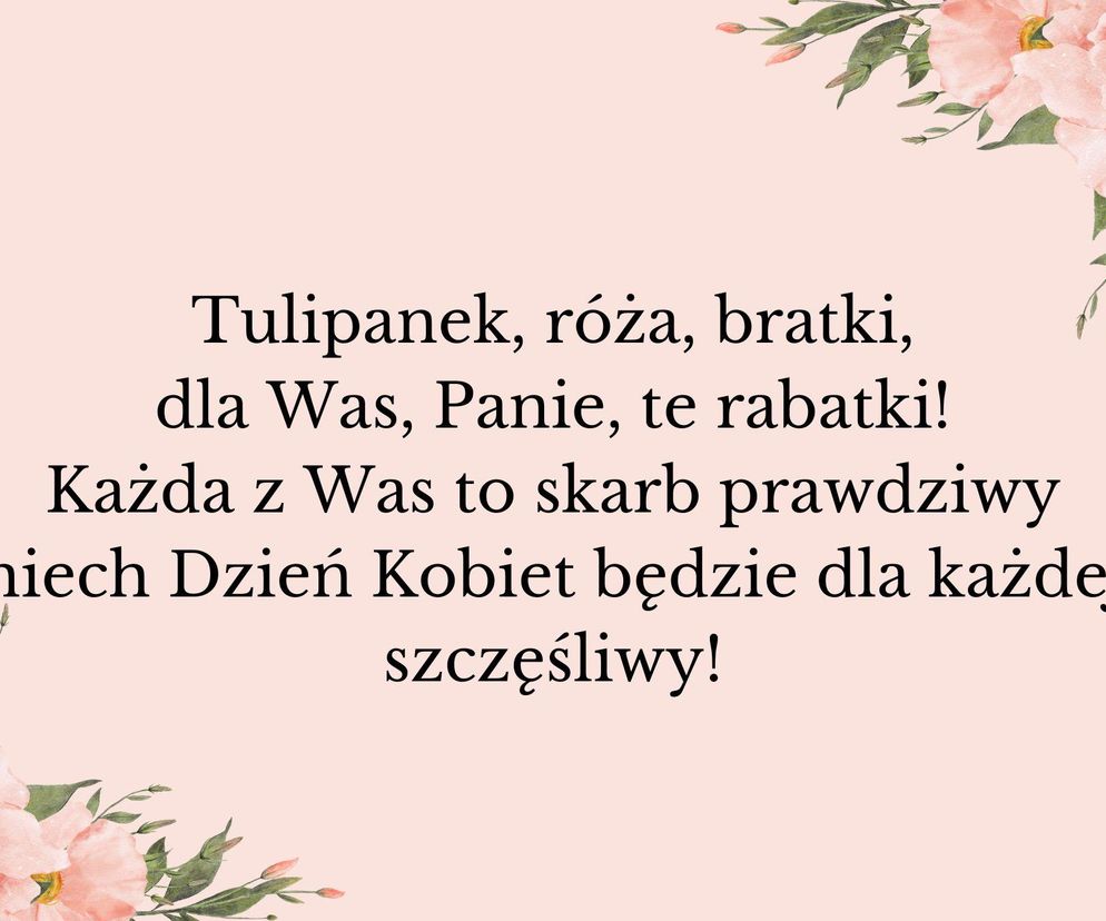 Wierszyk na Dzień Kobiet