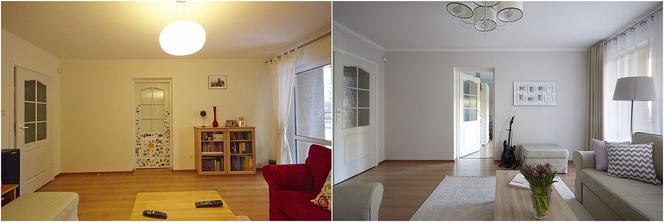 Home staging: salon PRZED i PO metamorfozie