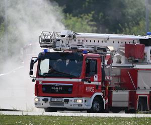 Służby ostrzegają! Alarmowy poziom amoniaku w związku z pożarem w Krośnie