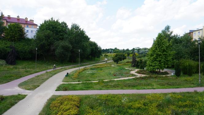 Lublin. „Filary porośnięte bluszczem” i nie tylko. Park Jana Pawła II w lipcowej odsłonie