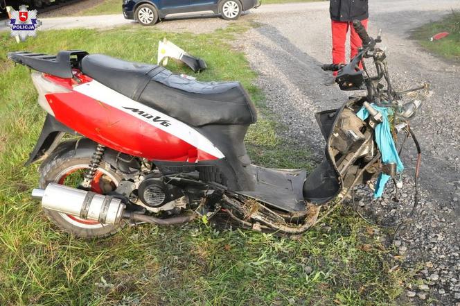 Wjechał skuterem pod pociąg. Motorowerzysta zginął na miejscu