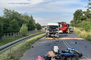 Wypadek motocyklisty 