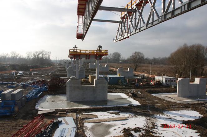 Budowa Mostu Południowego w Warszawie