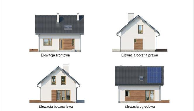 Dom z dwuspadowym dachem i poddaszem użytkowym. Zobacz najlepsze projekty z kolekcji Muratora