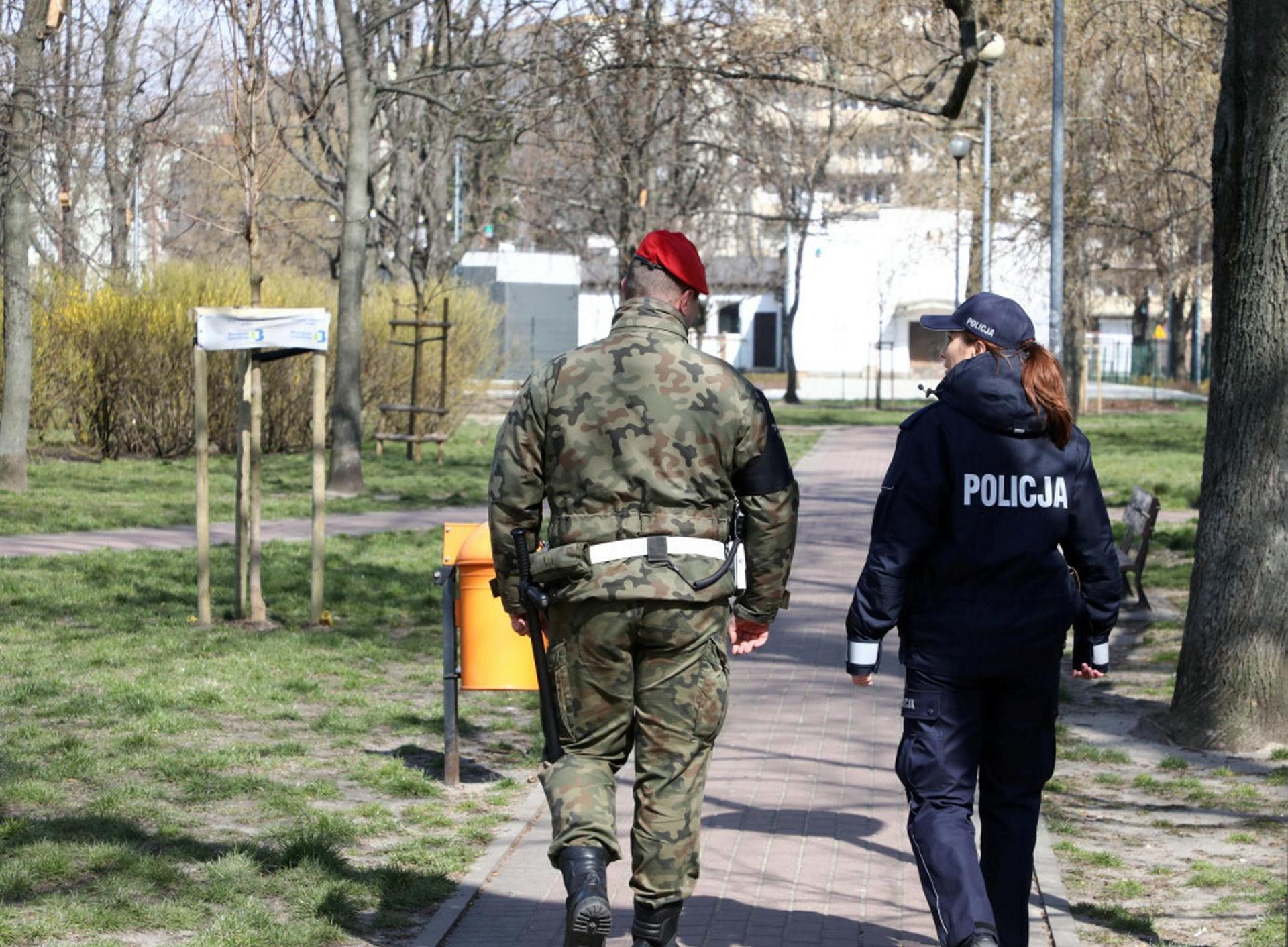 Zołnierze WP z psami
