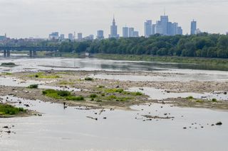 Wisła wysycha. Tak źle nie było nigdy w historii. Zdjęcia z lotu ptaka obrazują skalę suszy