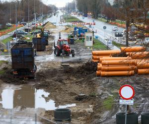 Zmiana organizacji ruchu w związku z budową linii tramwajowej do Wilanowa