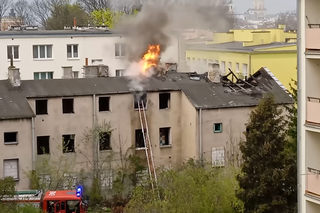 Pożar przy ul. Czwartek w Lublinie