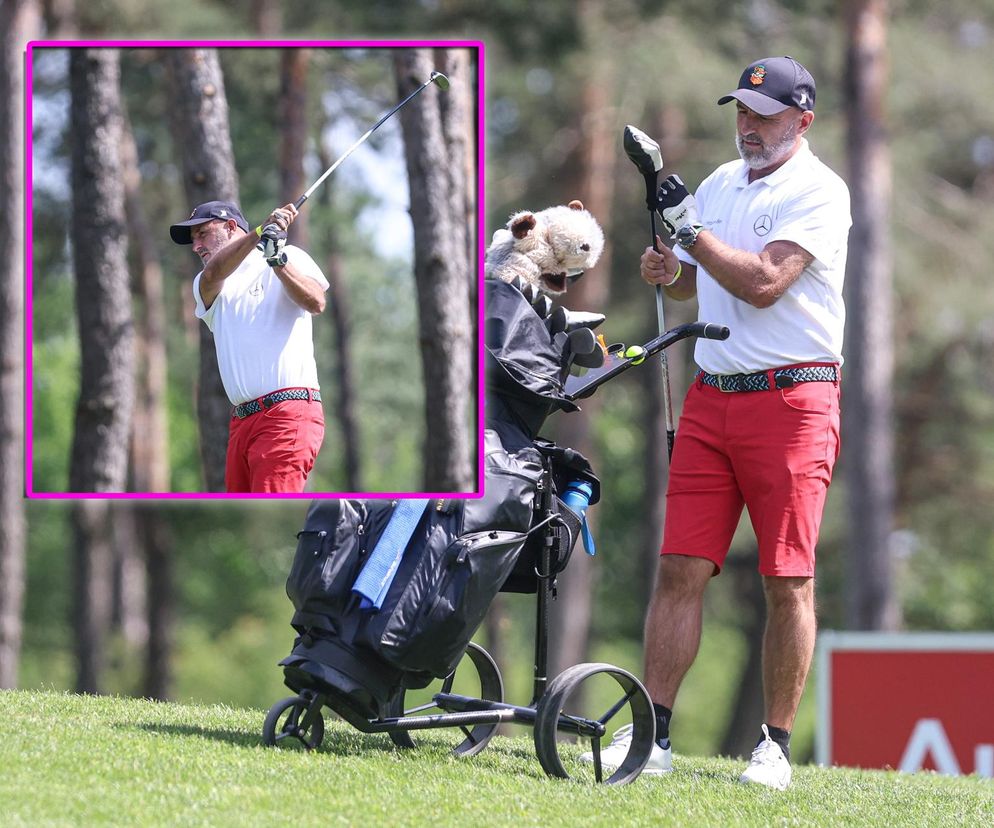 Michał Probierz na polu golfowym