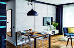 Beton dekoracyjny w salonie