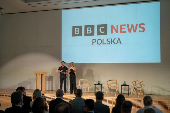 Kasia Madera na prezentacji BBC News Polska