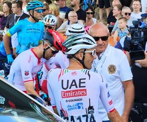 Tour de Pologne w Katowicach. Kolarze bawią się z kibicami