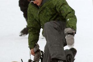 Ashton Kutcher na snowboardzie