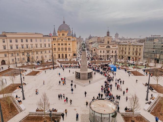 Plac Wolności w Łodzi po remoncie